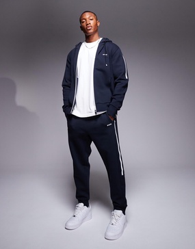 BOSS Green Hadiko cuffed sweatpants regular fit in navy - part of a set