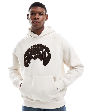 Bershka Friday graphic hoodie in white