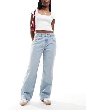 ASOS DESIGN baggy jeans in light blue