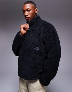 The North Face M66 extreme pile fleece zip up jacket in black