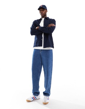 Another Influence cargo overshirt in navy