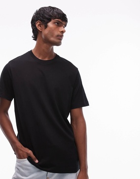 ARKET jersey t-shirt in black