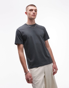 ARKET jersey t-shirt in gray