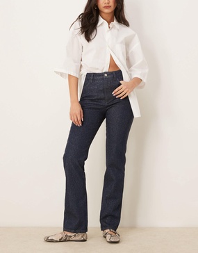 ASOS DESIGN 90s straight jeans with glitter in blue