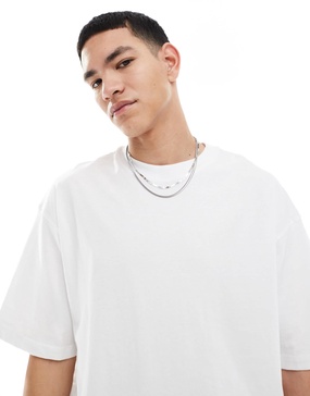 Bershka Oversized T-Shirt In White