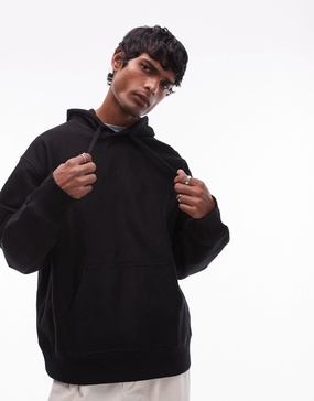 ARKET oversized heavyweight hoodie in black