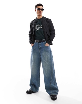Brave Soul bomber jacket with front pockets in black