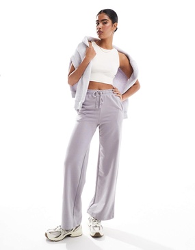 Brave Soul wide leg sweatpants in mauve