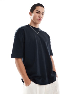 Brave Soul short sleeve premium T-shirt 300 gsm in black
