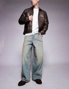 ASOS DESIGN super baggy jeans with tint