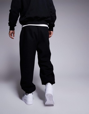 ASOS DESIGN premium heavyweight oversized sweatpants in black