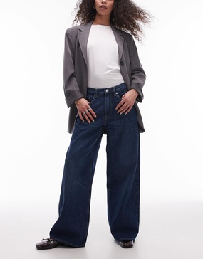 ARKET Cloud low rise baggy wide leg jeans in clean deep blue