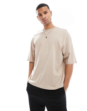 ADPT oversized t-shirt in beige