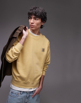Carhartt WIP nelson sweatshirt in yellow