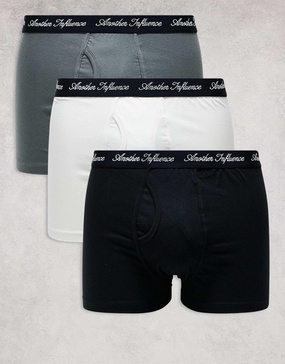 Another Influence multipack set of 3 boxers in multi