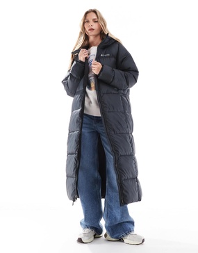 Columbia Puffect II long line puffer coat in black