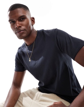 Brave Soul short sleeve T-shirt in navy