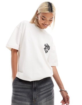 AllSaints Orlando back print t-shirt in white
