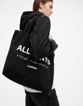 AllSaints Underground tote bag in black