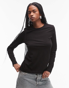 ARKET long sleeve t-shirt in black
