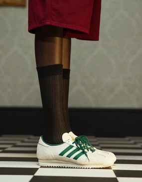 adidas Originals SL 72 OG sneakers in white and green