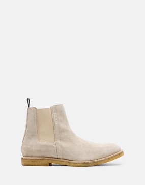 AllSaints rhett suede boots in gray
