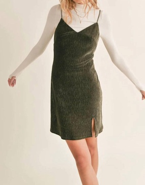 lorelai mini dress in olive