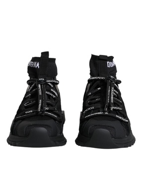 Black HighTop Sock Sneakers Sorrento Model