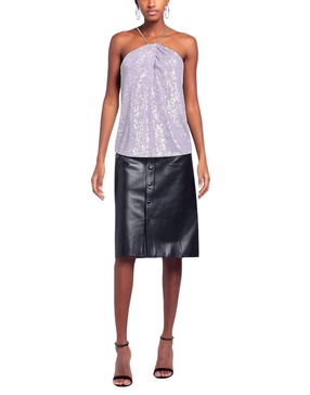 sequin top in lilac