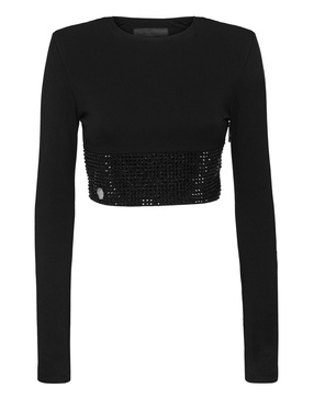 longsleeve top with crystals