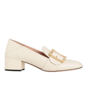 janelle 6222758 women's bone calf plain leather pumps