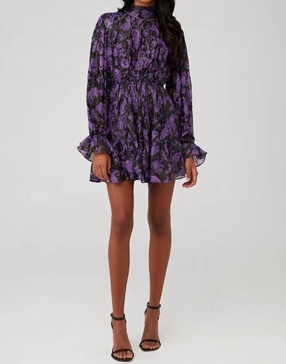 viha short dress in black