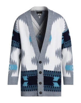 Icon jacquard virgin wool cardigan 