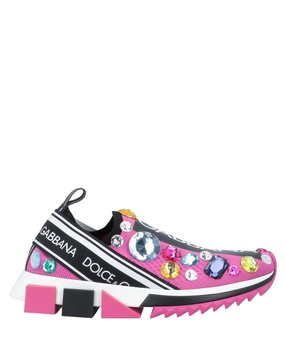 Pink Sorrento Crystals Low Top Sneakers Shoes