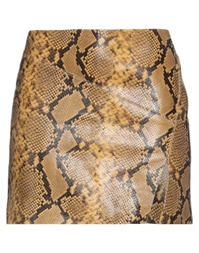 Blair snake-effect leather miniskirt