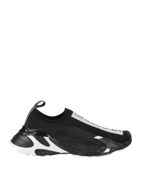 Black Slip-On Sneakers with Ultra-Light Sole