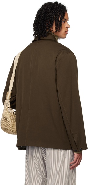 Brown Wadded Facing Jacket
