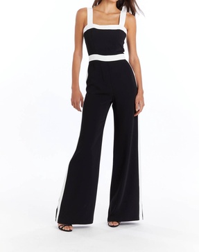 jessel jumpsuit in black/ivory