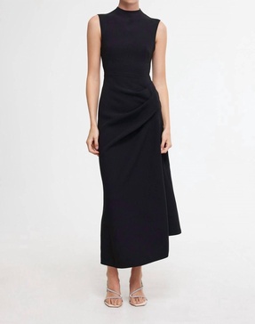 kempsey midi dress in black