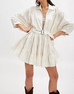 hampton mini dress in ivory