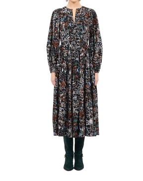 aurelie dress in starling print