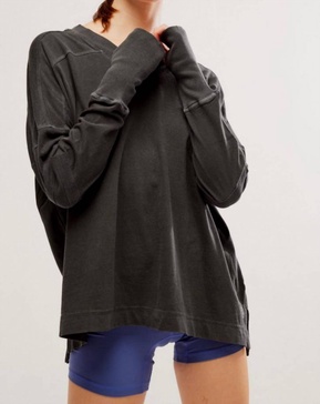 all star layer top in black