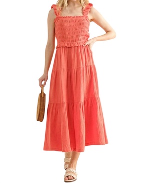 meet at our spot maxi dress in camellia