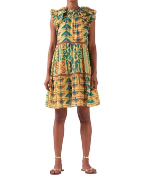 olga mini tiered dress in free spirit