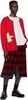 Red Novelty Prose Cardigan