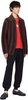 Navy & Brown Mohair Stripe Cardigan