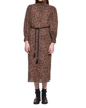 zina long dress in multico