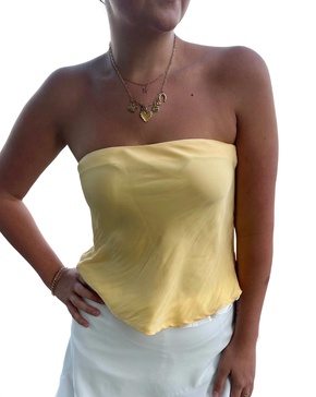 brianna top in warm yellow