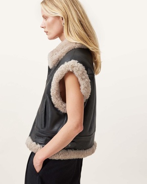 Zep Sleeveless Shearling GIlet