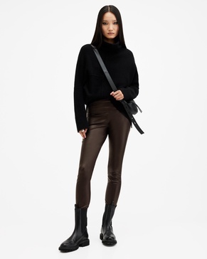 Cora High-Rise Leather Leggings